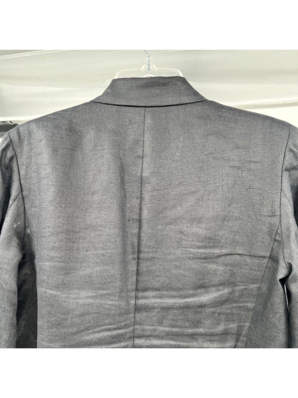 Lauren Ralph Lauren Linen Blazer Black/Multi Crest Button Up Size 8 Pockets - Picture 6 of 9
